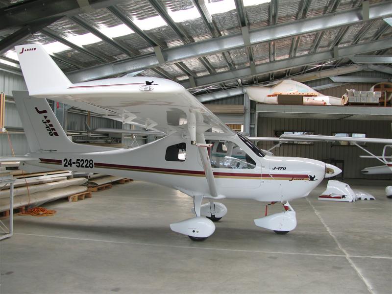 Brand new plane for Tooradin Flying school, at the factory in Bundaberg